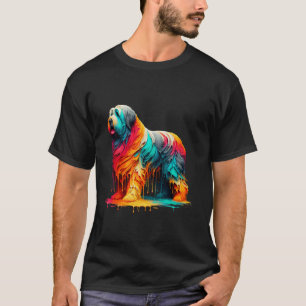 Dripping Paint Art Bouvier Des Flandres T-Shirt