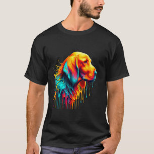 Dripping Paint Art Bracco Italiano Italian Pointer T-Shirt