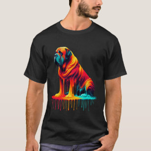 Dripping Paint Art Bullmastiff Bullmastiffs T-Shirt