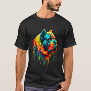 Dripping Paint Art Cane Corso Italian Mastiff T-Shirt
