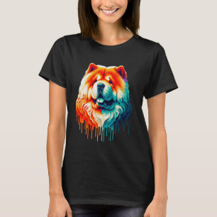 Dripping Paint Art Chow Chow T-Shirt
