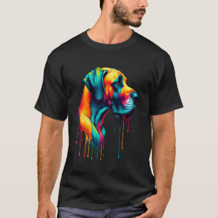 Dripping Paint Art Great Dane Mastiff Great Danes T-Shirt