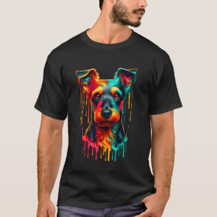Dripping Paint Art Manchester Terrier T-Shirt