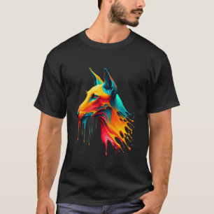 Dripping Paint Art Pharaoh Hound T-Shirt