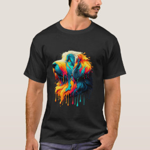 Dripping Paint Art Polish Lowland Sheepdog T-Shirt