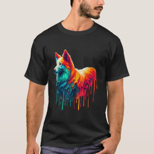 Dripping Paint Art Portuguese Podengo T-Shirt