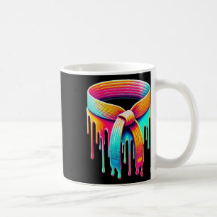 Dripping Paint Belt Judo Karate Taekwondo Jiu Jits Coffee Mug