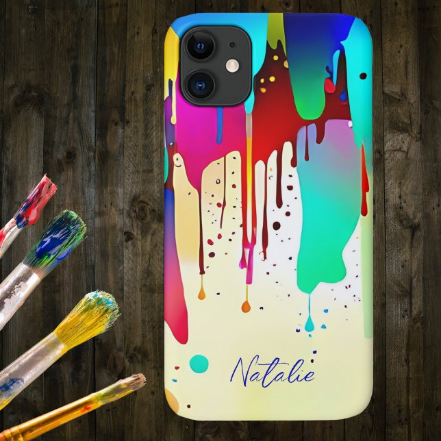 Dripping Paint Signature  Case-Mate iPhone Case (Creator Uploaded)