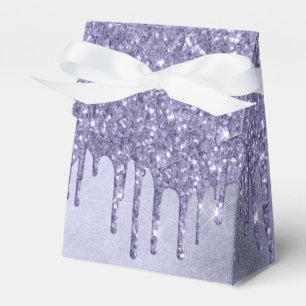 Dripping Purple Glitter   Chic Lavender Icing Pour Favour Box