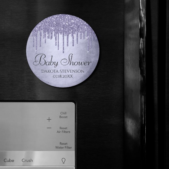 Dripping Purple Glitter | Lavender Icing Shower Magnet (Creator Uploaded)