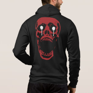 Dripping Red Skull: Gothic Edge Hoodie