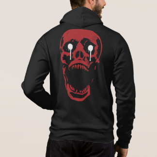 Dripping Red Skull: Gothic Edge Hoodie