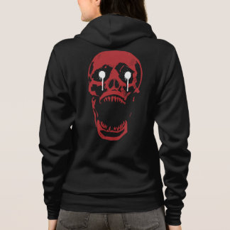 Dripping Red Skull: Gothic Edge Hoodie