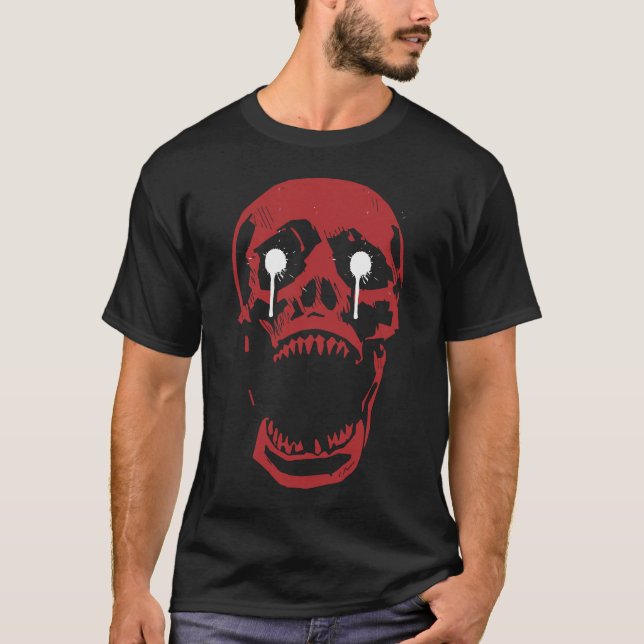 Dripping Red Skull: Gothic Edge T-Shirt (Front)