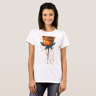 Dripping Rose Women's Basic T-shirt