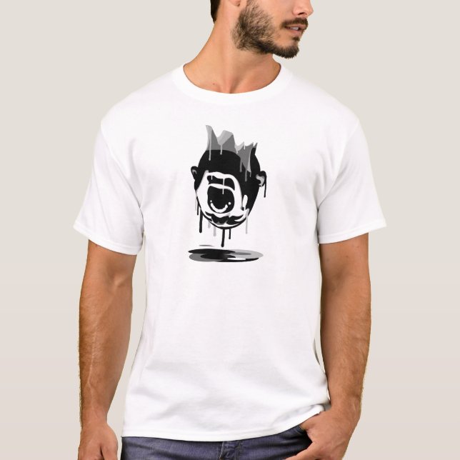 Dripping Scream Upside Down T-Shirt (Front)