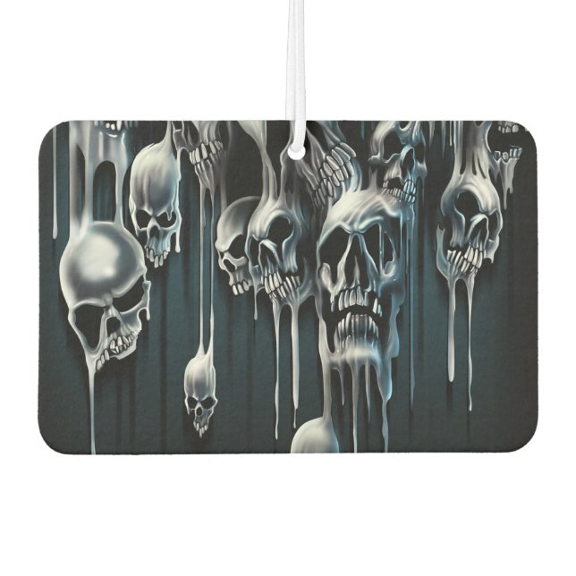 Dripping Skulls Car Air Freshener (Front)