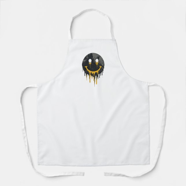 Dripping Smiley Face Apron (Front)