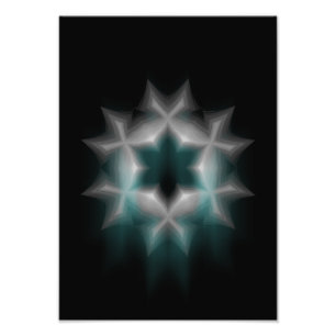 Dripping Snowflake - Photo Print