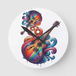 Dripping Sound Round Clock