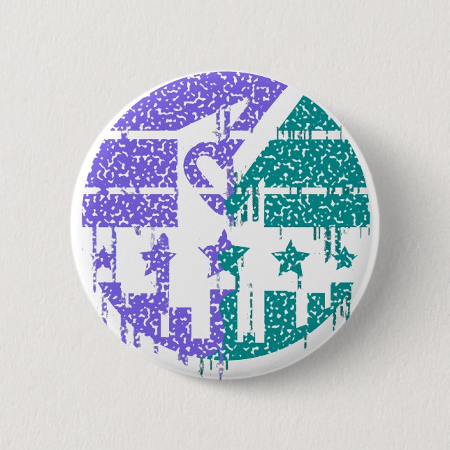 Dripping Speckles - Colourful Convergence 6 Cm Round Badge (Front)
