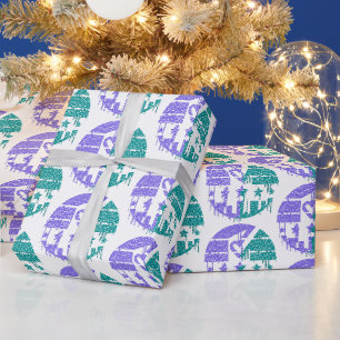 Dripping Speckles - Colourful Convergence Wrapping Paper