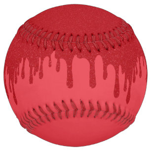 Dripping Tomato Red Custom Softball