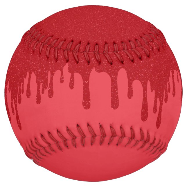 Dripping Tomato Red Custom Softball (Front)