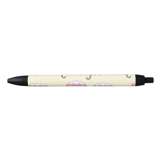 dripping umbrella pattern black ink pen (Front)