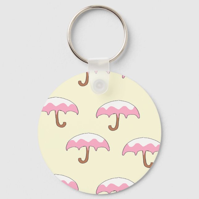 dripping umbrella pattern key ring (Front)