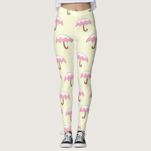 dripping umbrella pattern leggings