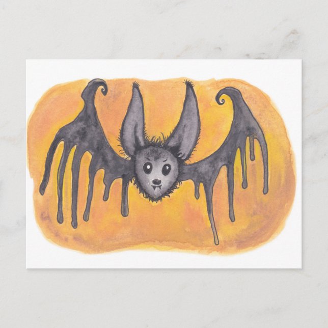 Drippy Bat Postcard (Front)