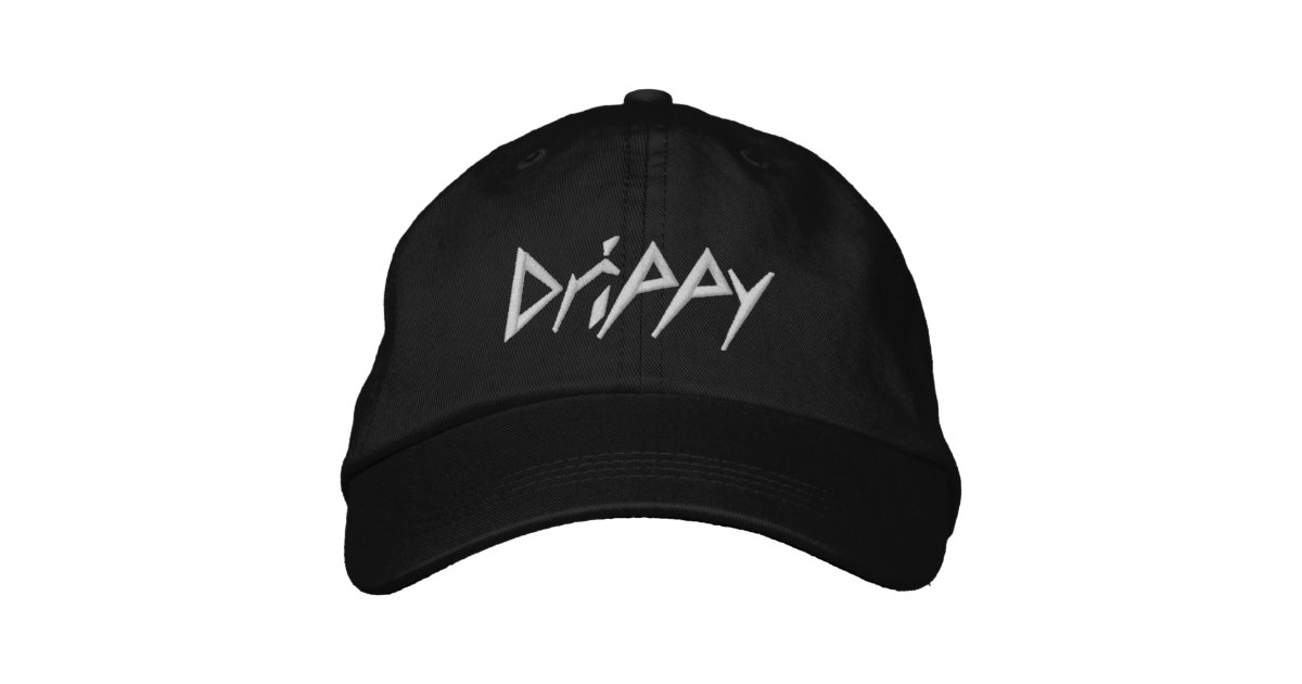 Drippy Embroidered Baseball Cap Zazzle