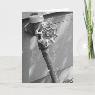 "Drippy Garden Hose" Birthday Card