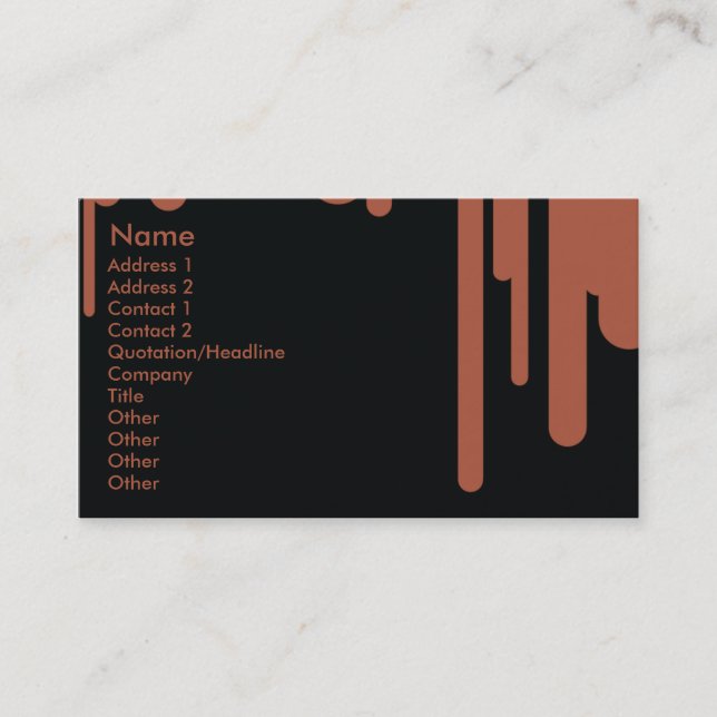 Drips - Business Card (Front)