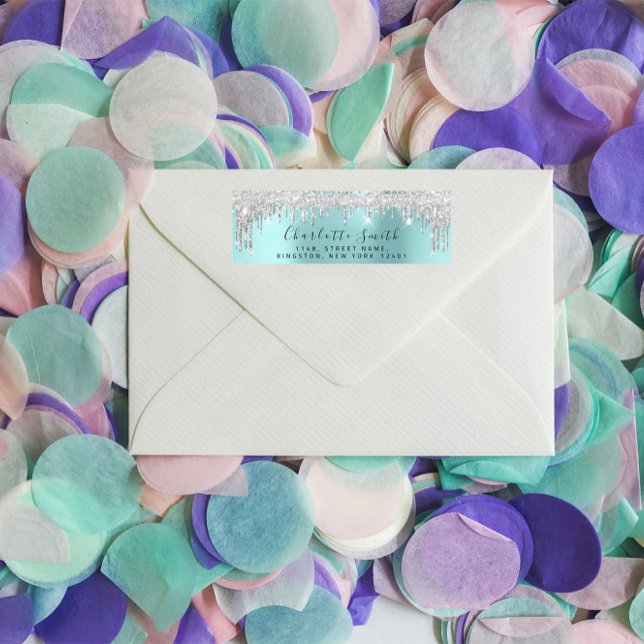 Drips Silver Grey Royal Blue RSVP Bridal (Creator Uploaded)