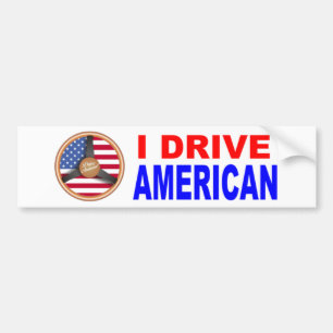 Drive American Bumper Sticker