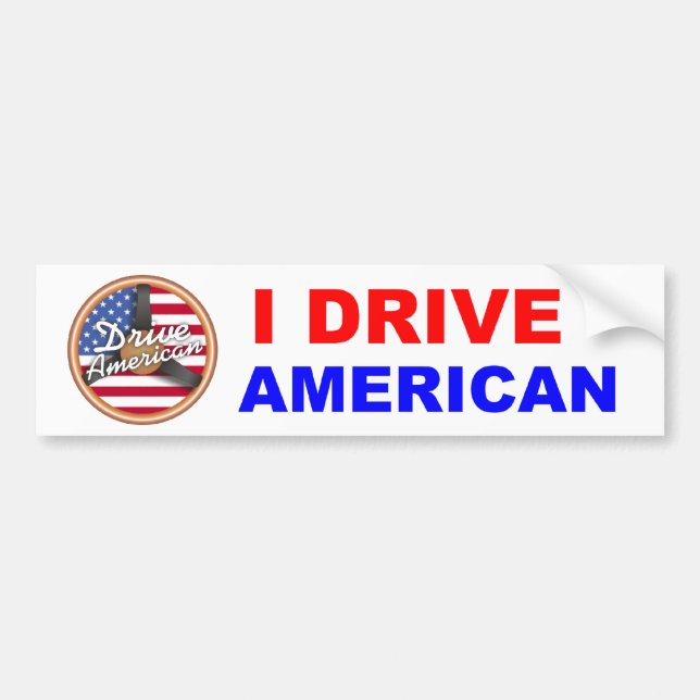 Drive American Bumper Sticker (Front)