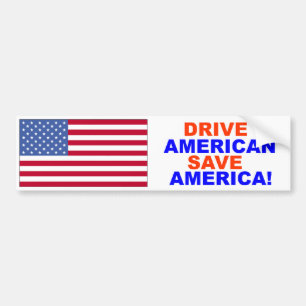 Drive American Save America Bumper Sticker
