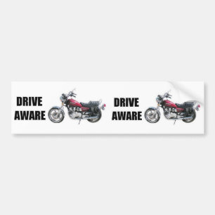 Drive Aware - Motorcycle Bumper Sticker