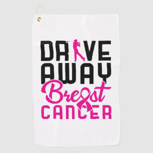 Drive Away Breast Cancer Golfing Golf Golfer Towel