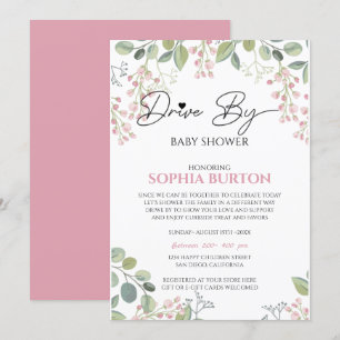 Drive By Baby Shower Invitation