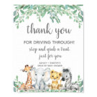 Drive By Baby Shower Sign, Gender Neutral, Co-Ed