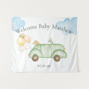 Drive By Baby Shower Tapestry