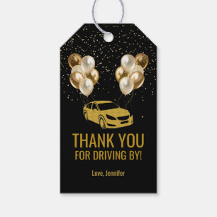 Drive by Birthday Party Parade Gift Tags