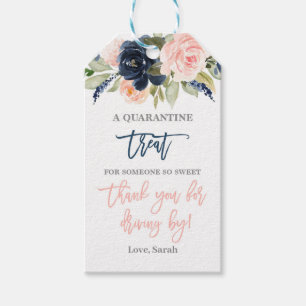 Drive by gender reveal gift tags