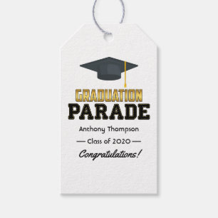 Drive By Graduation Parade Congratulations Gift Tags