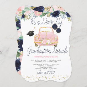 Drive By Graduation Parade Invitation