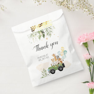 Drive-by Safari Baby Animals Baby Shower Favour Bags