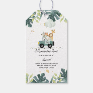 Drive By Safari Baby Shower Favour Tag